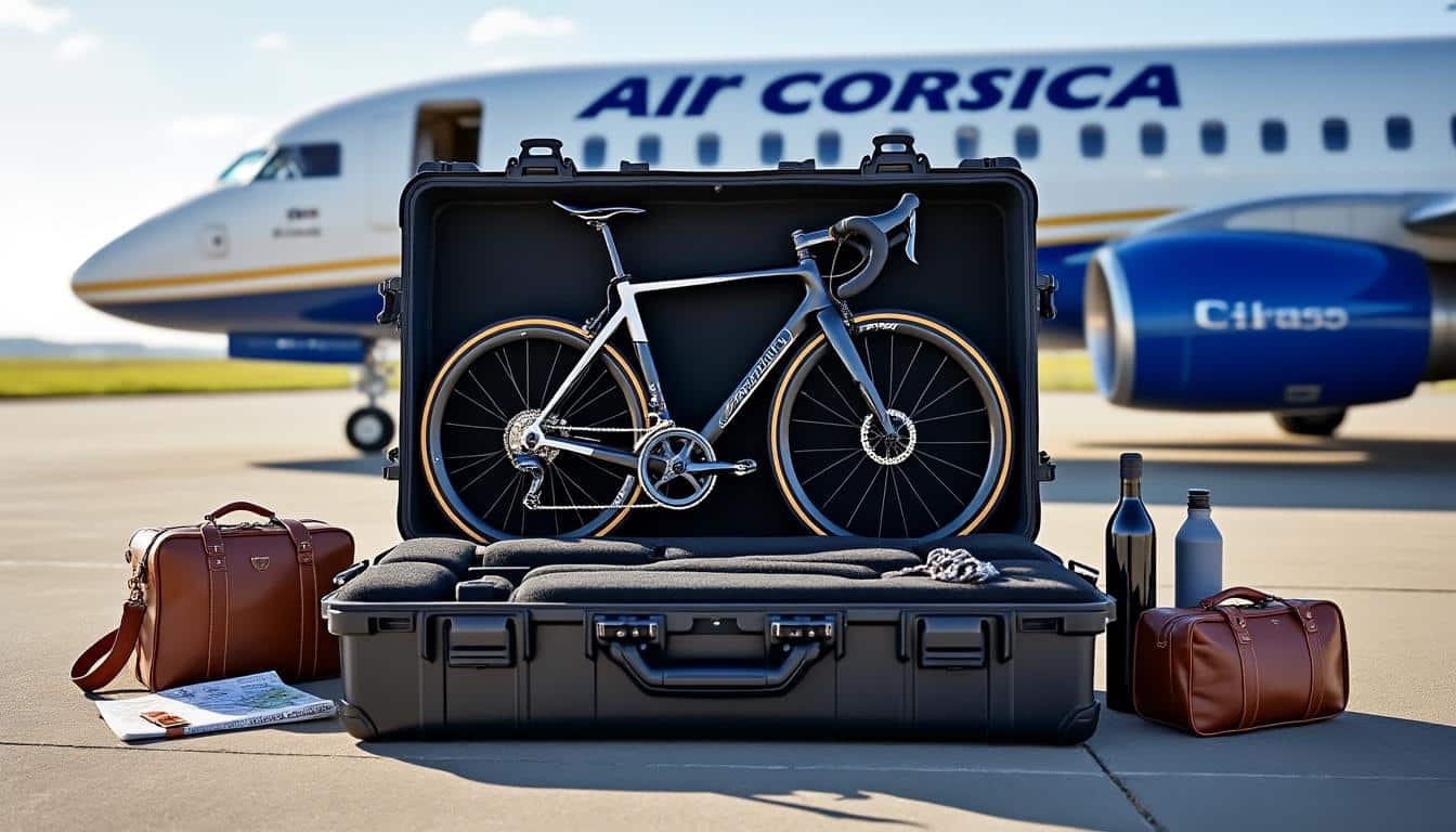 découvrez notre guide pratique pour voyager avec votre vélo en avion avec air corsica. astuces, frais et choix de la meilleure housse pour un transport sécurisé et sans stress.